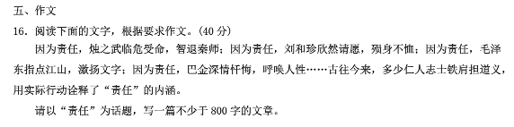 责任作文800字