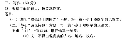 成长路上的阳光作文600字
