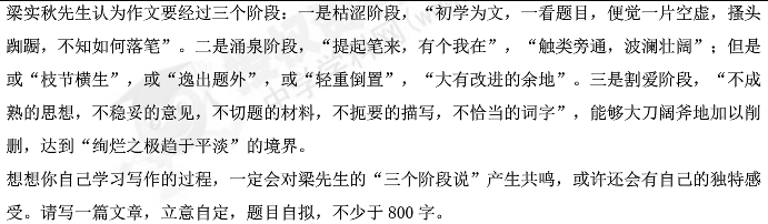 材料作文800字
